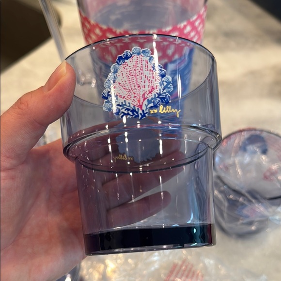 Lilly Pulitzer Nautical Sailboat Pitcher and Cup Set - Picture 5 of 5